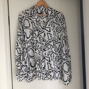 ASOS Black & White Oxford with Abstract Design